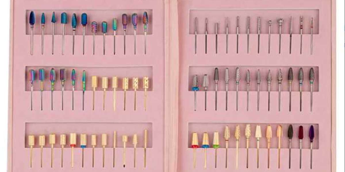 Double Rotating Diamond Nail Drill Set